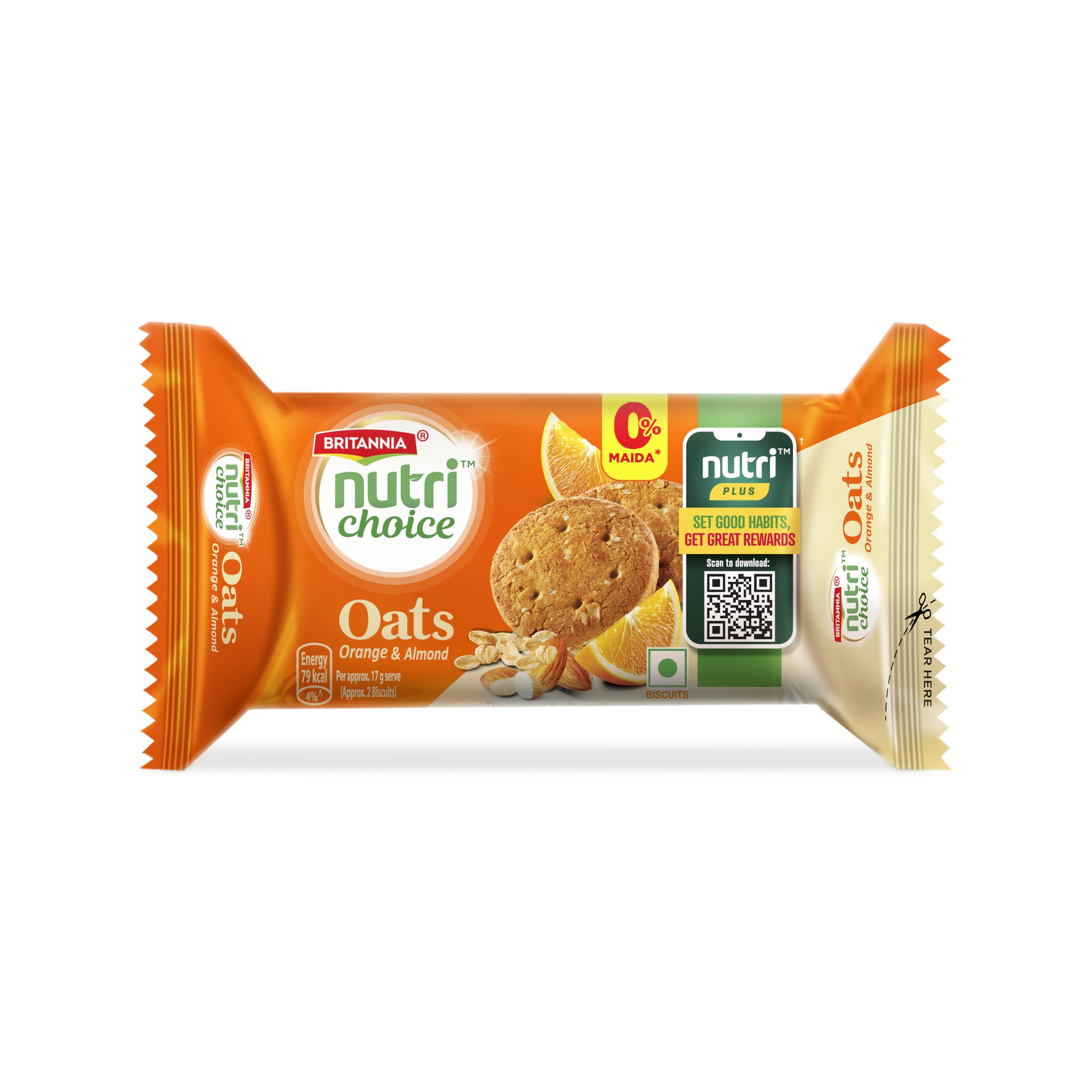 Britannia Nutrichoice Oats Orange Almond Cookies, 75g (B077JRSTZW) Amazon Price History, Amazon Price Tracker