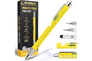 KEZKALS Birthday Gifts for Men: 9-in-1 Multitool OTF Pen