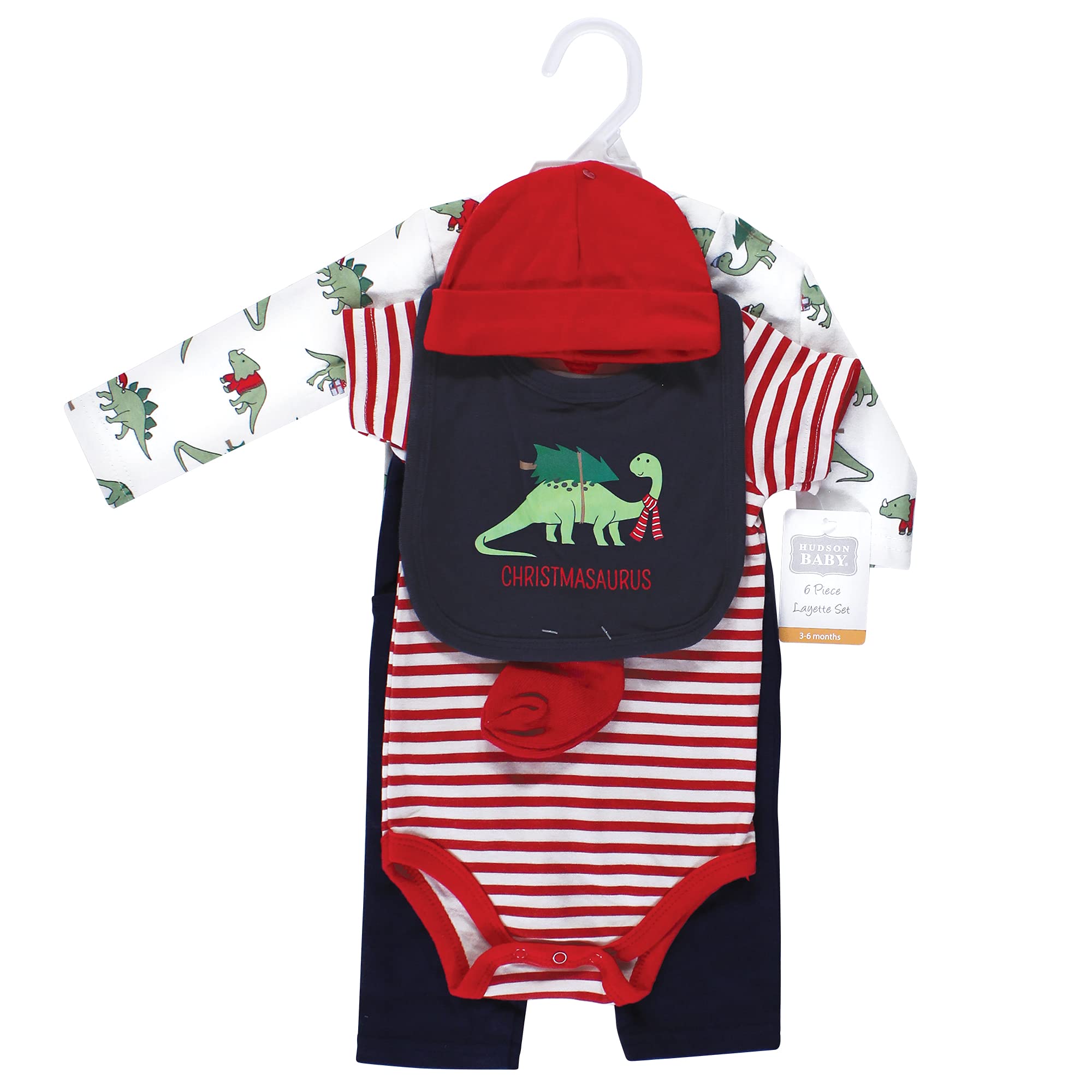 Hudson Baby Conjunto de canastilla de algodón para bebés