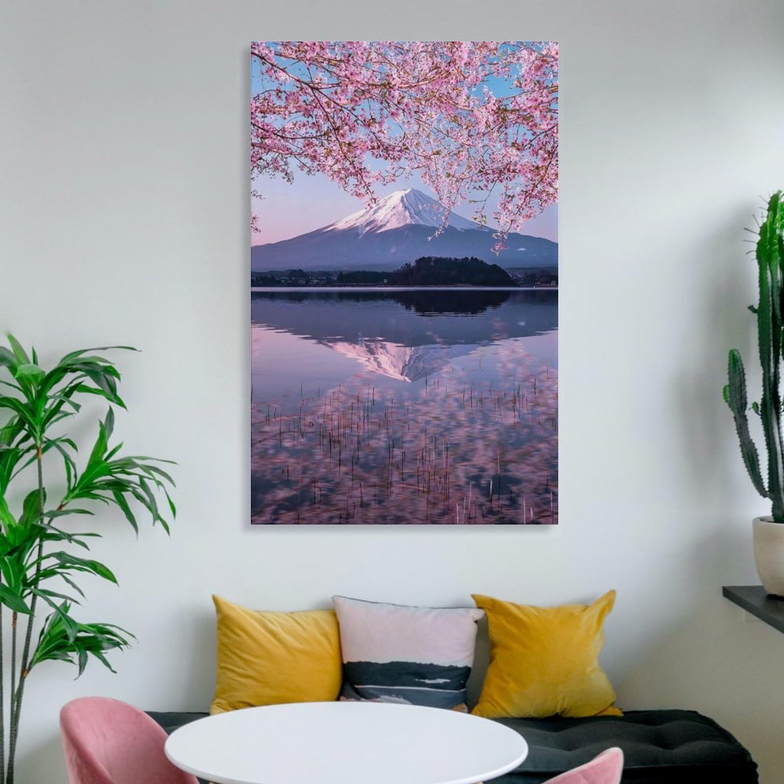 キャンバス プリントアート 富士と桜 インテリア 絵画