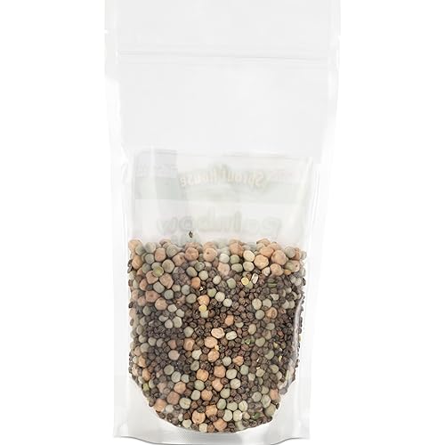 Miniatura 2 de The Sprout House Semillas de brote orgánicas certificadas con mezcla de frijoles arcoíris de Garbanzo, lentejas, guisante verde, 1 libra