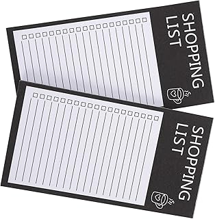 Parliky 2 Blocos De Notas Magnéticos Para Geladeira Lista De Compras Geladeira Lista De Compras Geladeira Pequena Notas Adesivas Magnéticas Listas Para Manuais Almofadas De Lista