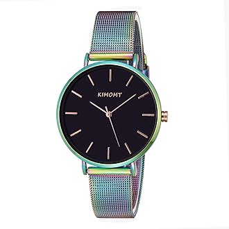 KIMOMTWomens Watches Leather Quartz Watch Waterproof Fashion Wristwatch for Women Ladies Girls