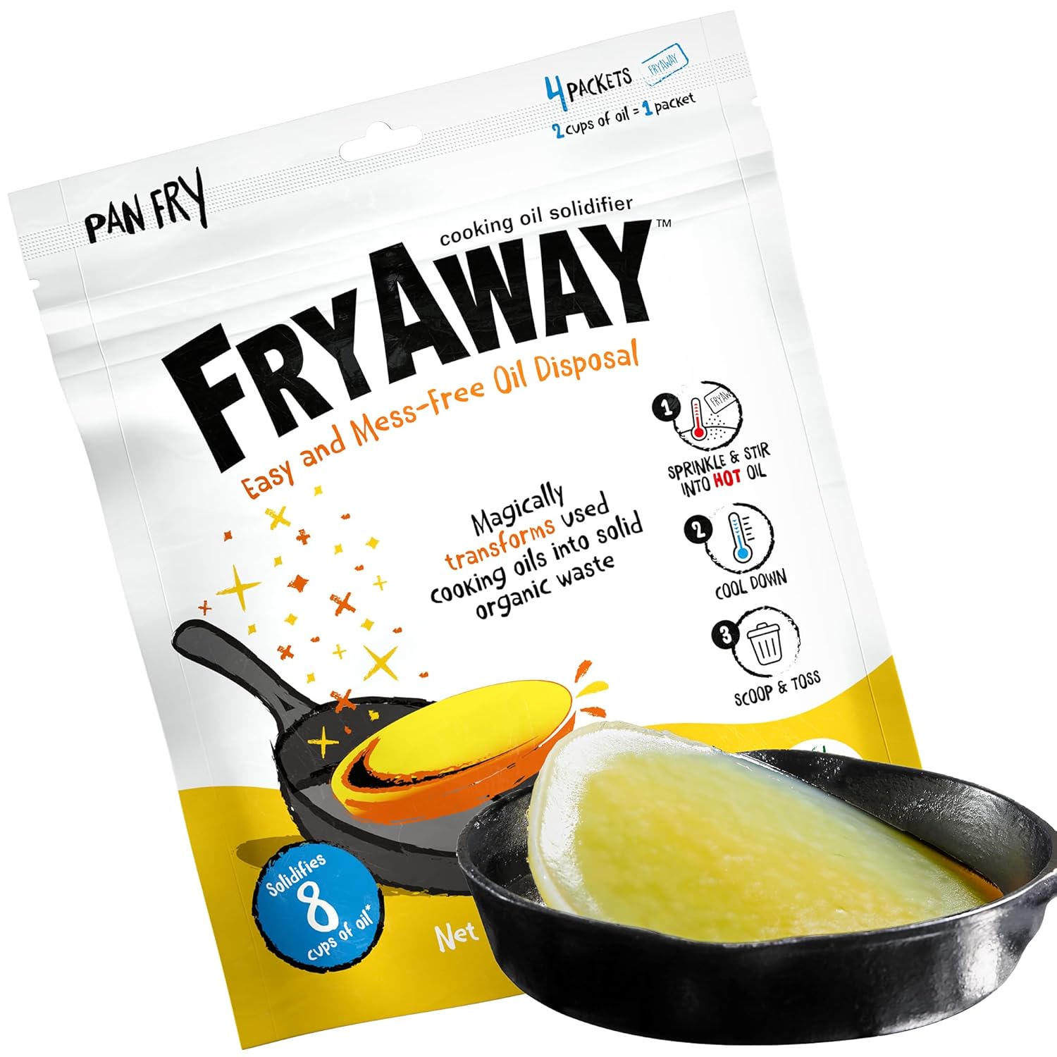 FryAway Cooking Oil Solidifier