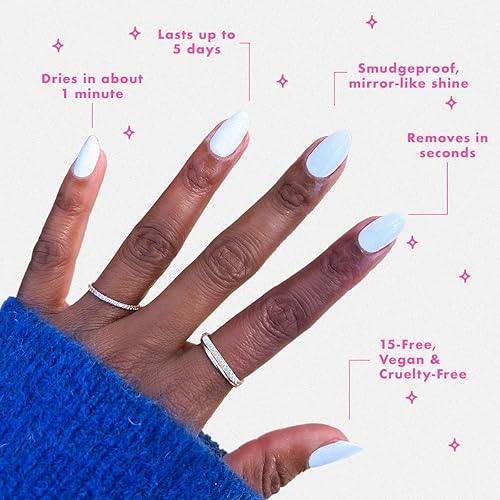 Miniatura 5 de Olive & June Esmalte de uñas de secado rápido  Color instantáneo, de secado rápido, a prueba de manchas  Fórmula vegana, libre de crueldad, sin 15