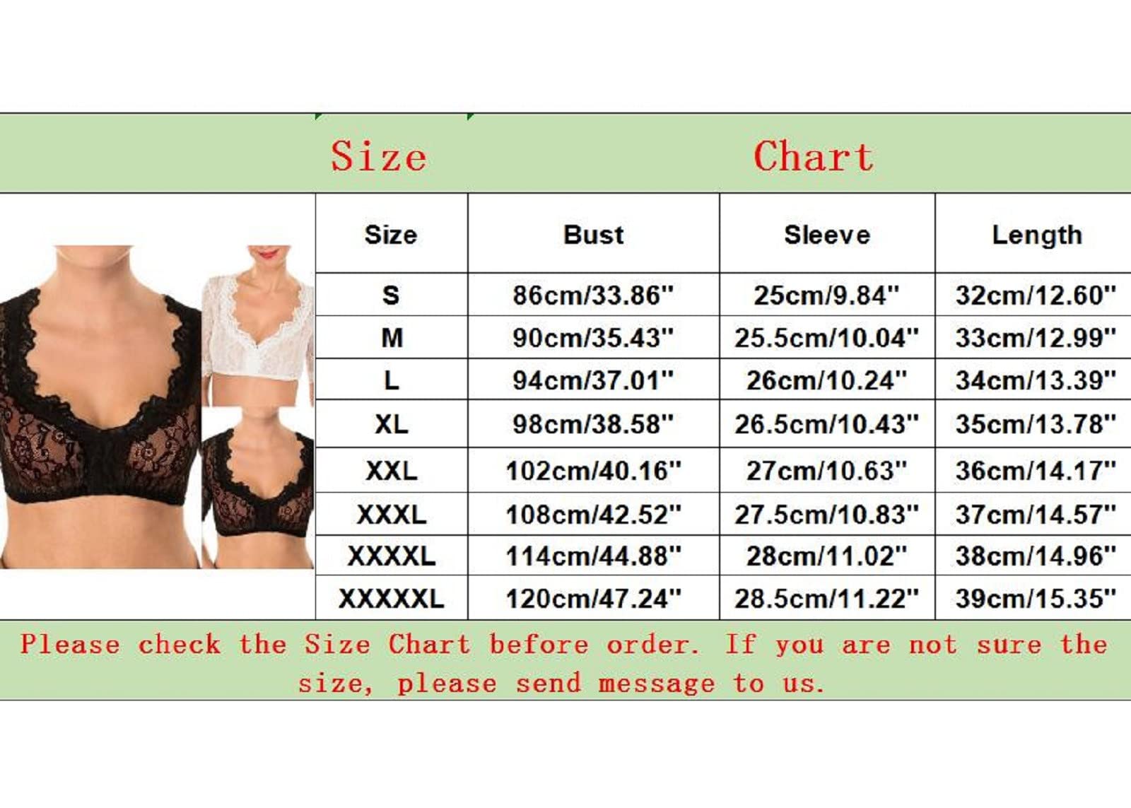 Generisch Sexy Dessous Damen Bluse zur Wiesn Bluse schwarz Damen Dirndlbluse Spitze Dirndl Elegant