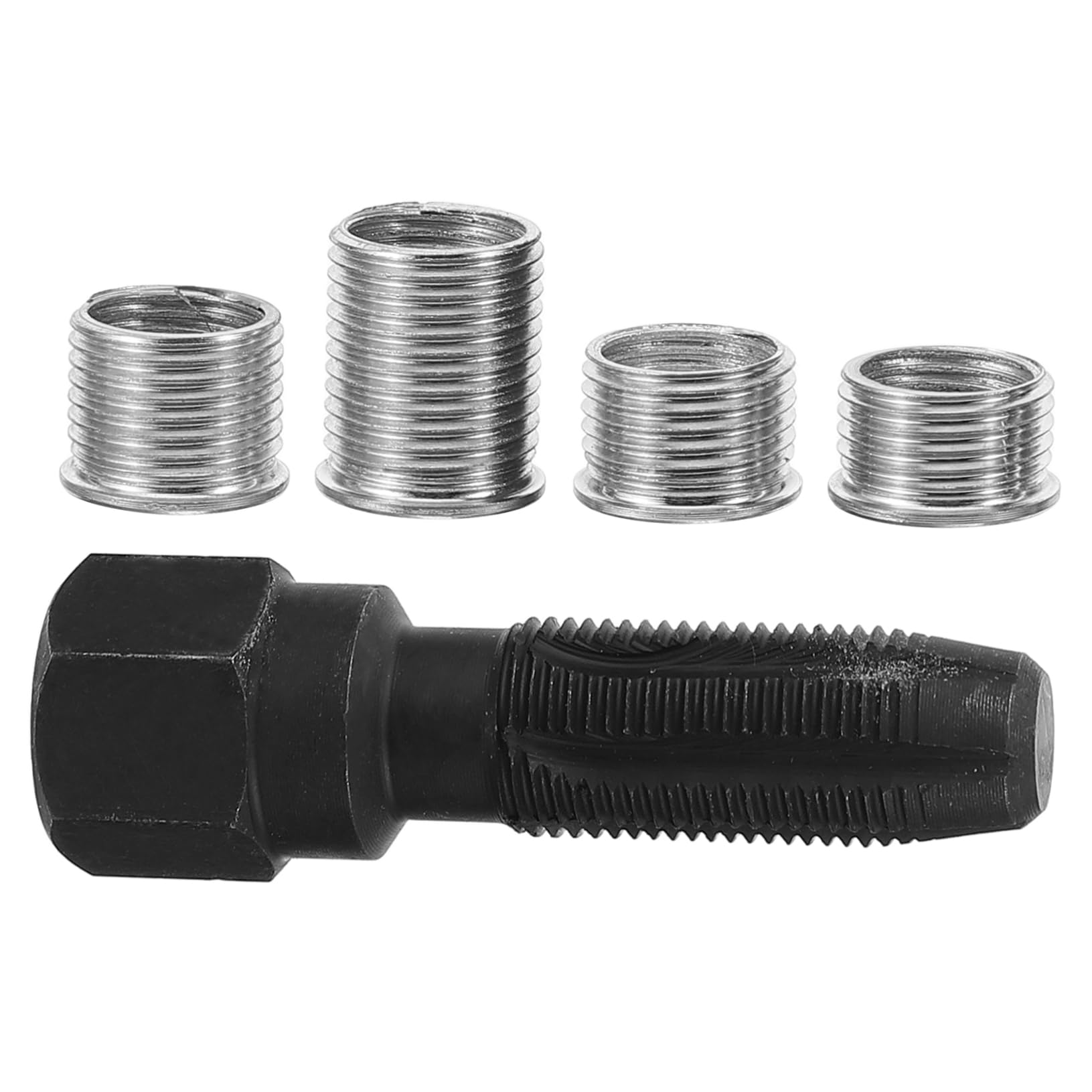 SOESFOUFU Automotive Spark Plug Thread Repair Kit 5pc Thread Tap Inserts Set Plug Fix Tool for Car Engine
