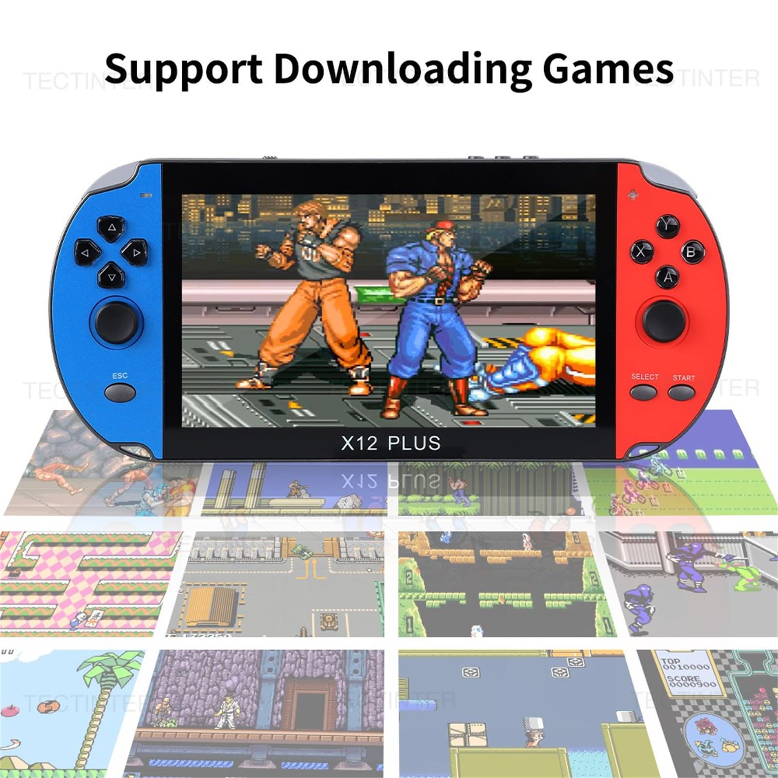 WUYJTIF X12 Plus 7 Inch Integrated Video Game Console 10000 Games