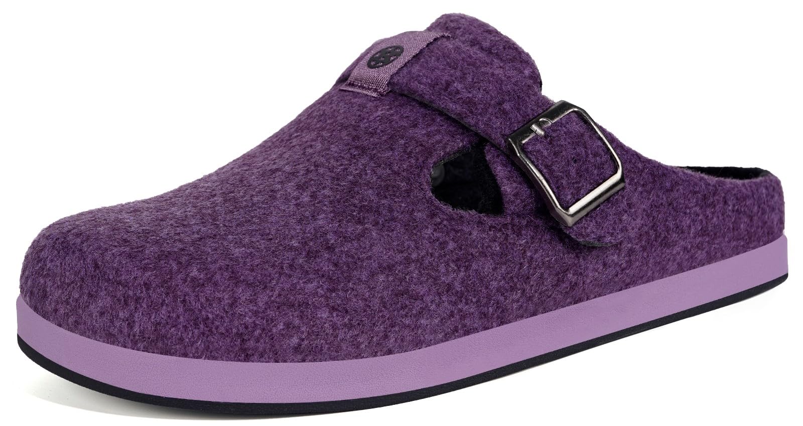Sisttke Pantofole Donna Uomo Ciabatte in Feltro Unisex Slippers Invernali Chiuse con Plantare Intercambiabile