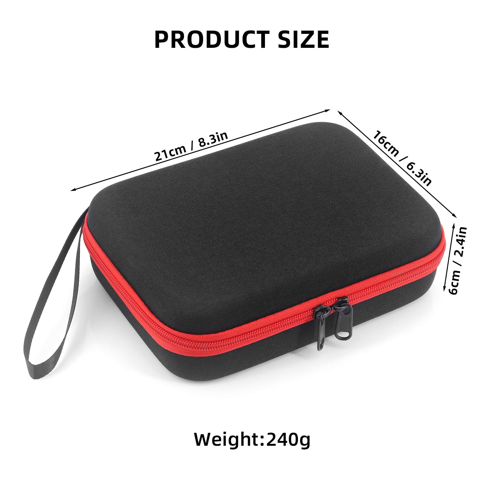 Torba do Przenoszenia DJI Osmo Pocket 3 - Twarda Obudowa, Kompaktowe Etui Ochronne, Przenośne Pudełko do Przechowywania dla Creator Combo i Akcesoriów, Czarny Organizer