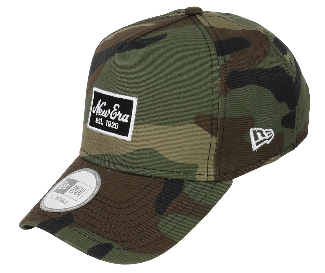 New Era 9forty Cap Script Trucker Camo - One-Size
