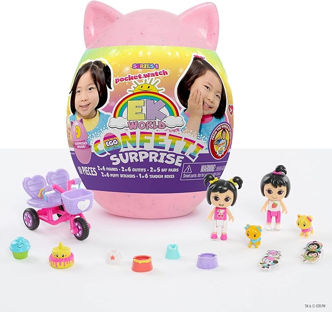 Just Play EK World Confetti Egg Surprise, Includes 9