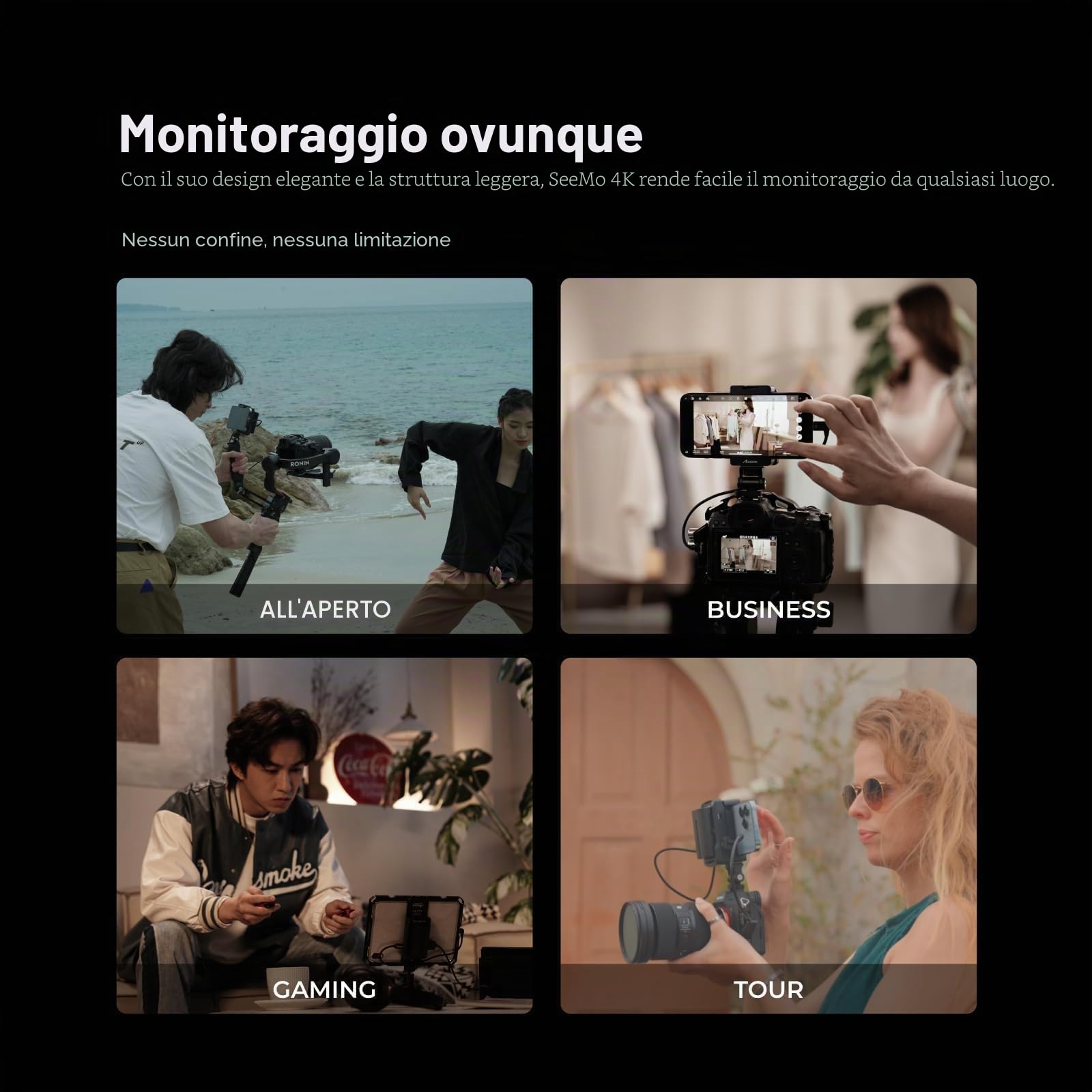 Accsoon - SeeMo Pro 4K per iOS - Adattatore di acquisizione video certificato MFI da HDMI a USB-C/Lightning