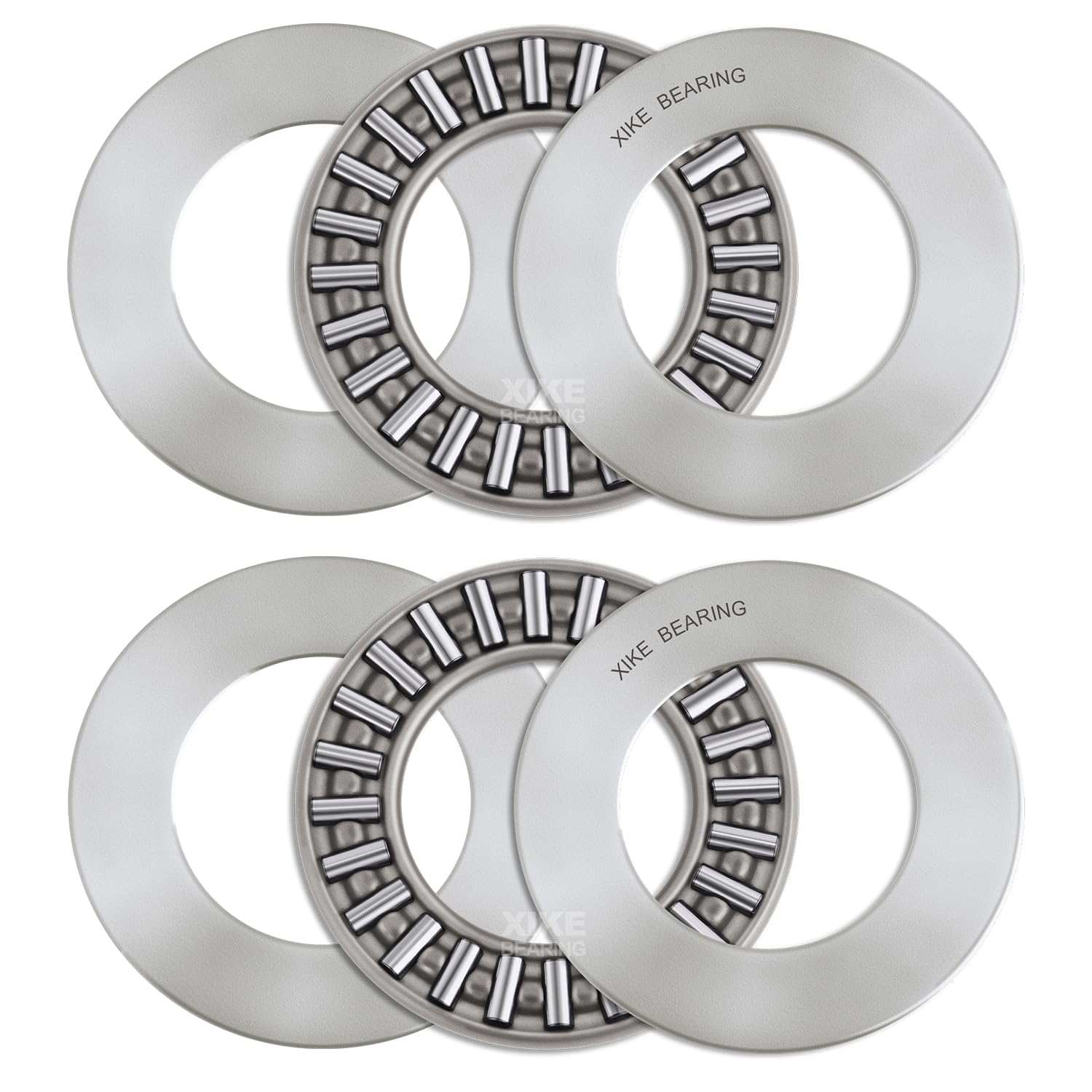 XIKE 4 Pcs NTA411/TC411+2TWA Thrust Needle Roller Bearings 1/4" x11/16 with Washers, Fits DIY/Electric＆Manual Tools, Cars/Trucks/TWAilers/Two＆Three Wheelers, Agriculture/Industrial Machinery.