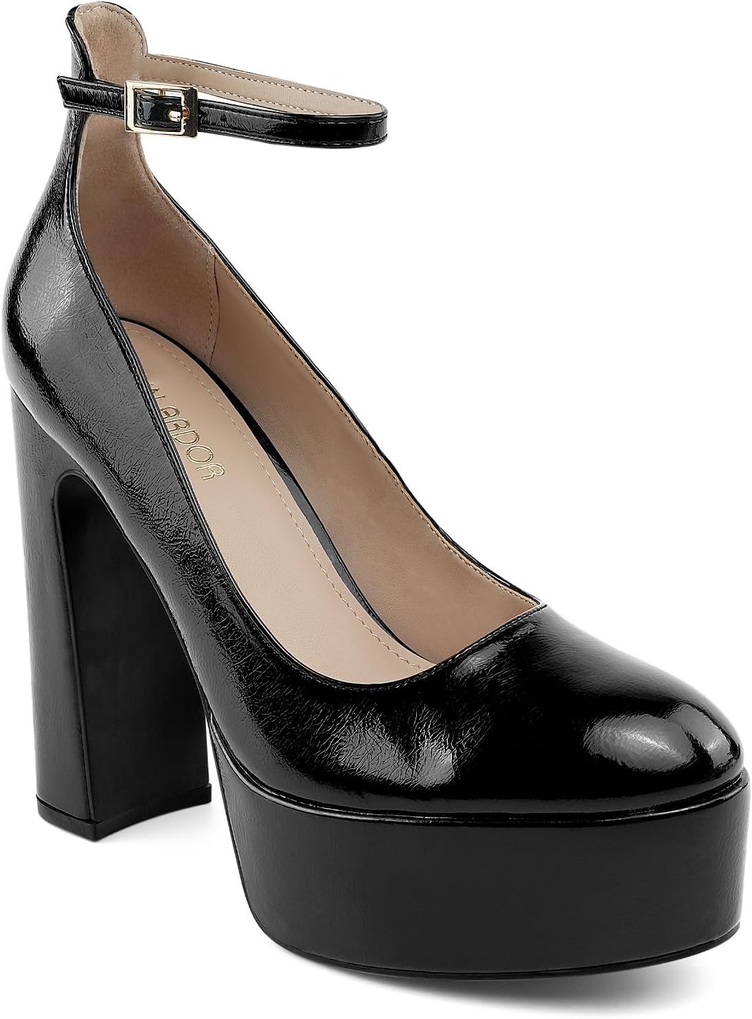 JENN ARDOR Women's High Heels - Chunky Platform Design