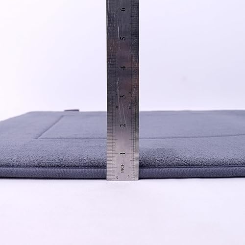 Miniatura 7 de Tapetes de baño, de espuma viscoelástica de alta densidad, absorben y son antideslizantes, de fácil cuidado, lavables a máquina, para baño, ducha y