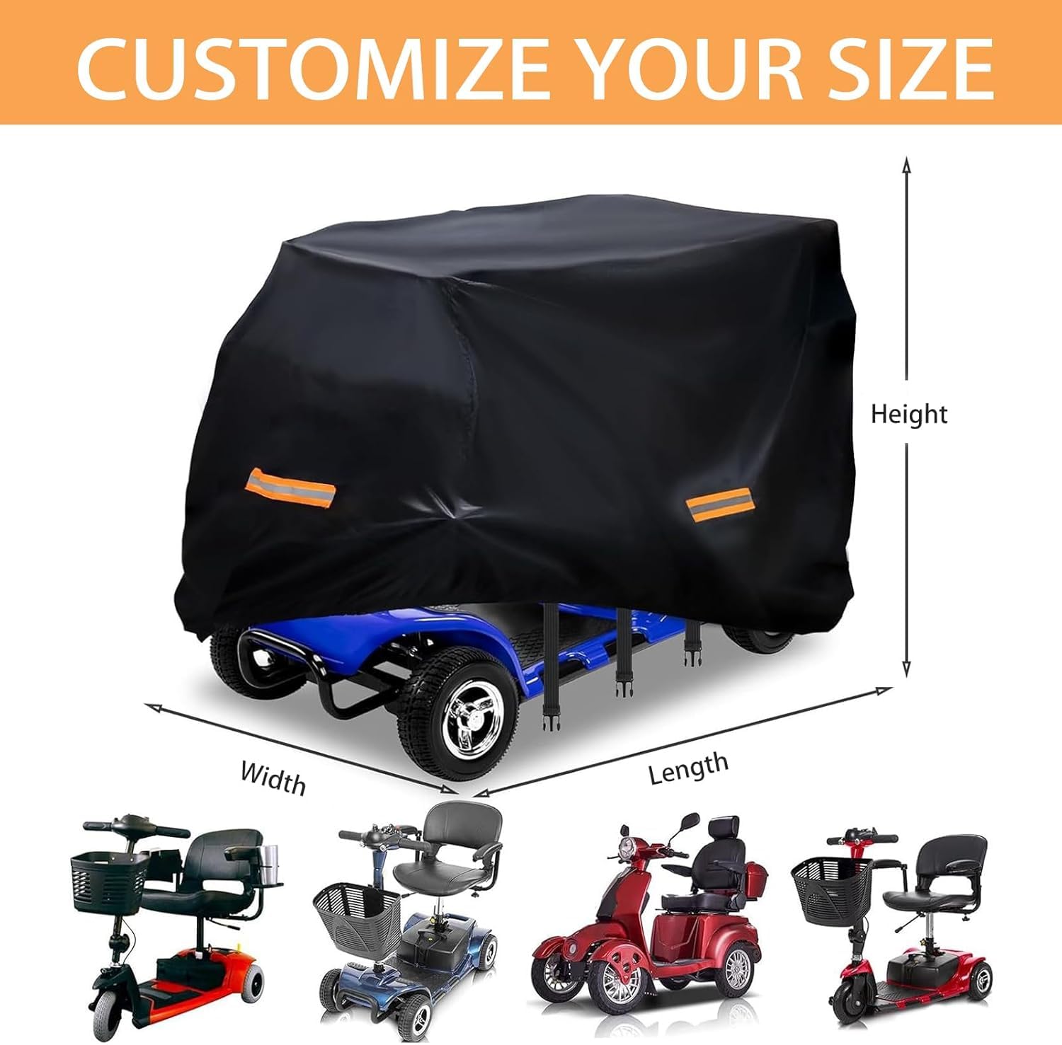 Housse Scooter Mobilité pour Enhance Mobility Transformer Travel (T3000)