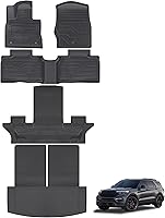 Vista 18 de KARPAL - Tapetes para 1a y 2a fila de asientos de auto, para todo tipo de clima, de ajuste personalizable, hechos de elastómero termoplástico