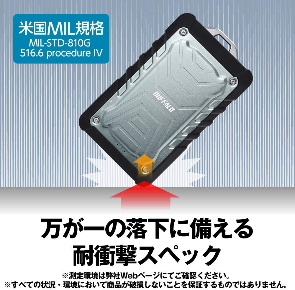 Amazon バッファロー モバイルバッテリー 10000mah 防水 防塵 耐衝撃 耐汗仕様 大容量 Pse認証済 急速充電対応 Iphone Android対応 Bmpb10000wpbk モバイルバッテリー 通販