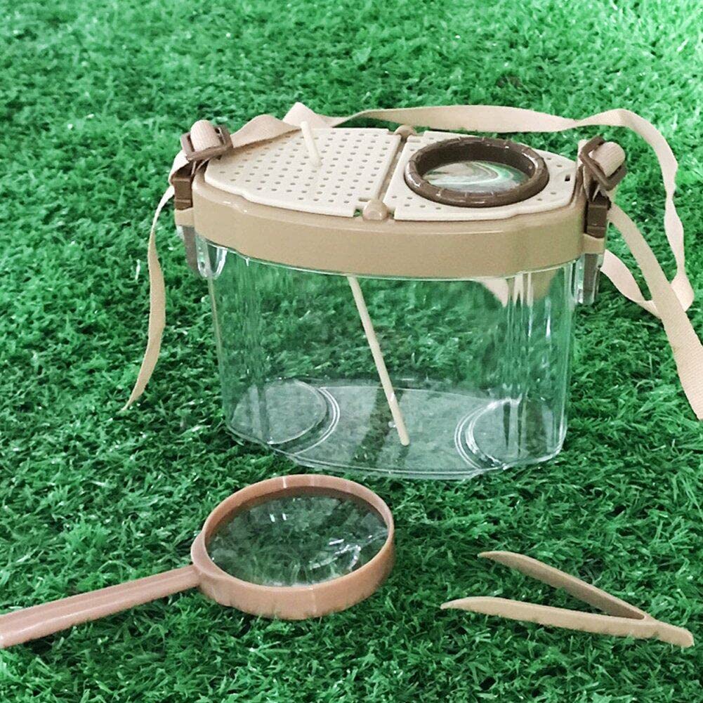 Kit Acchiappa-Insetti per Bambini Artlyfe (2 Set) - Set Completo da Esploratore per Esterni con Retino per Farfalle, Lente d'Ingrandimento, Pinzette e Morsa - Giocattoli Educativi di Entomologia con C