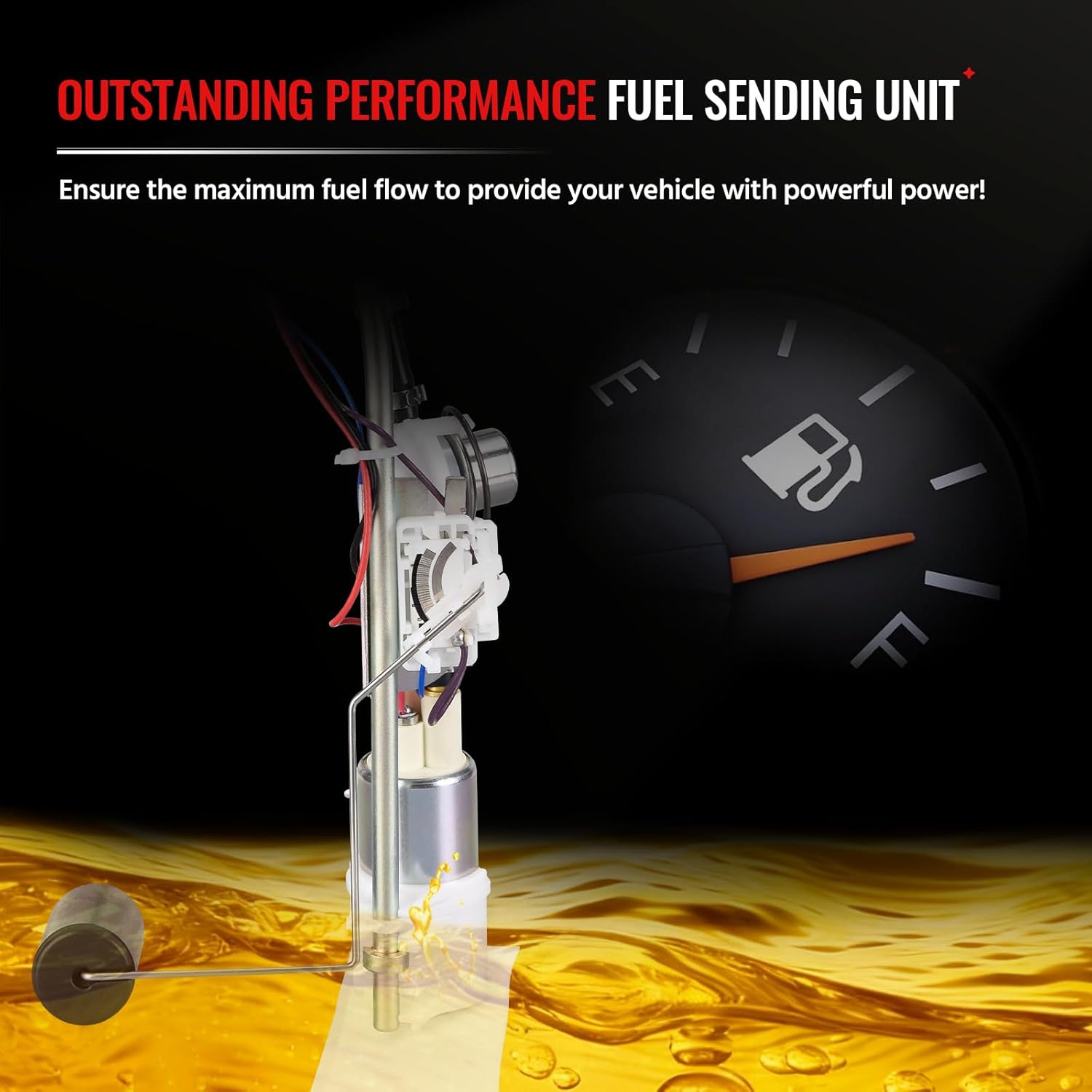 5-Bolt 47-1048 Fuel Pump Assembly, Compatible with 2005-2008 Polaris Sportsman 500/700/800 EFI ATV, Replaces# 47-1048