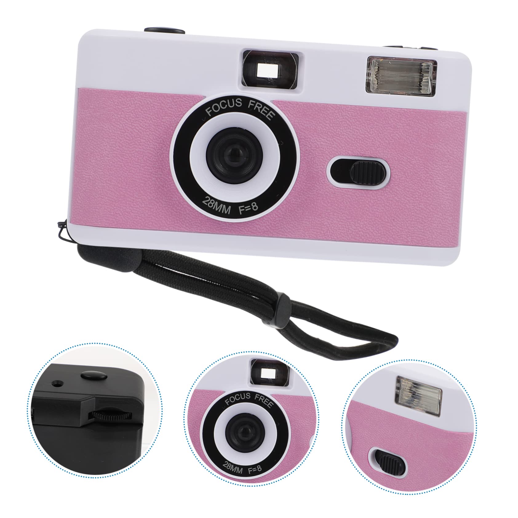 OSALADI 2 Pezzi Retro Camera Film Camera Abs Plastica Riutilizzabile 35mm Film Camera Flash Per La Famiglia E Gli Amici