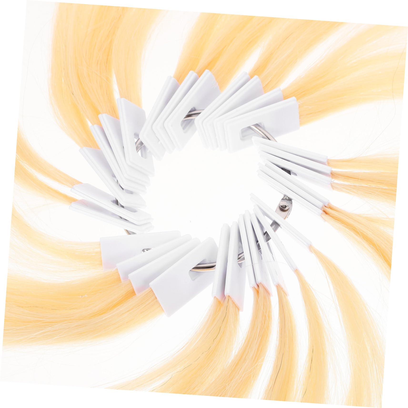 DOITOOL Nuancier de Cheveux Véritables 30pcs pour Analyse Capillaire et Échantillon de Test de Coloration, pour Coiffeurs et Particuliers
