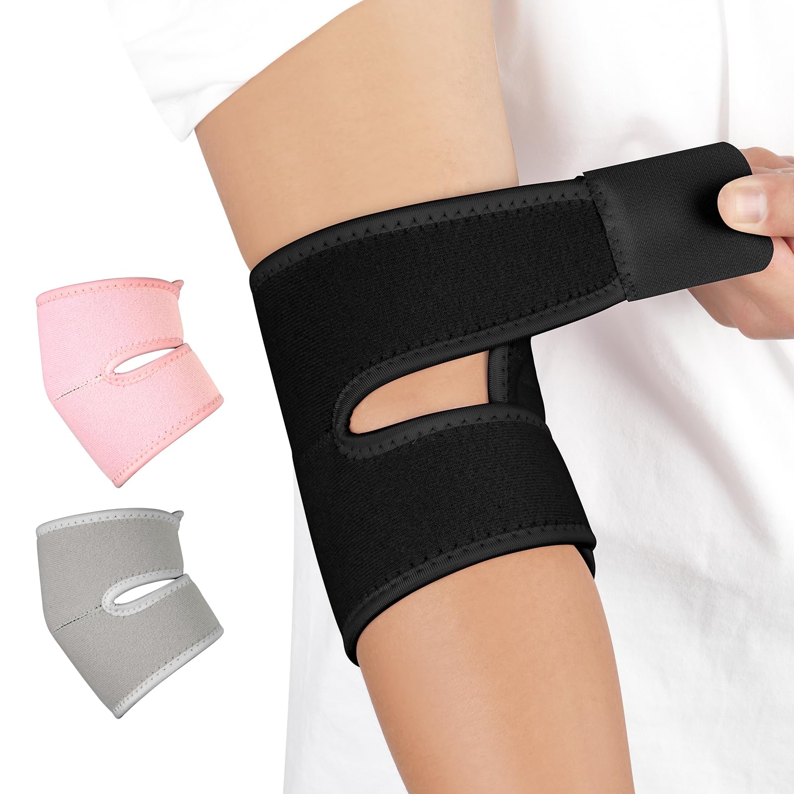 Ellenbogenbandage, Tennisarm bandage, Kompression Ellenbogen Bandage für Arthritis, Sehnenentzündung, Ellenbogenschoner für Sport, Golferarm, Tennisarm Armbandage Herren und Damen, 1 Stück