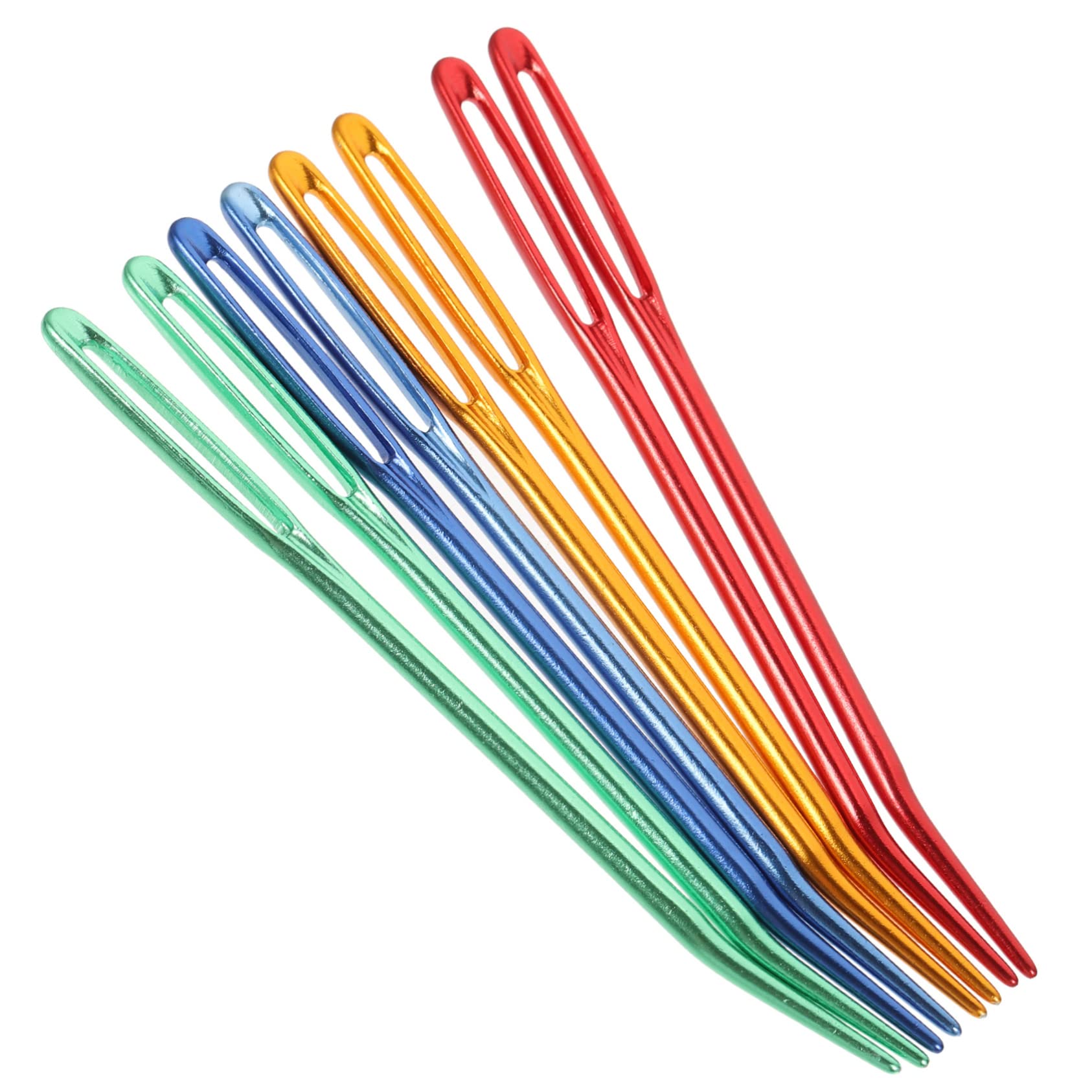 Gogogmee 8pcs Large-Eye Stitches Needles Knitting Supplies Darning Crochet Yarn Tools