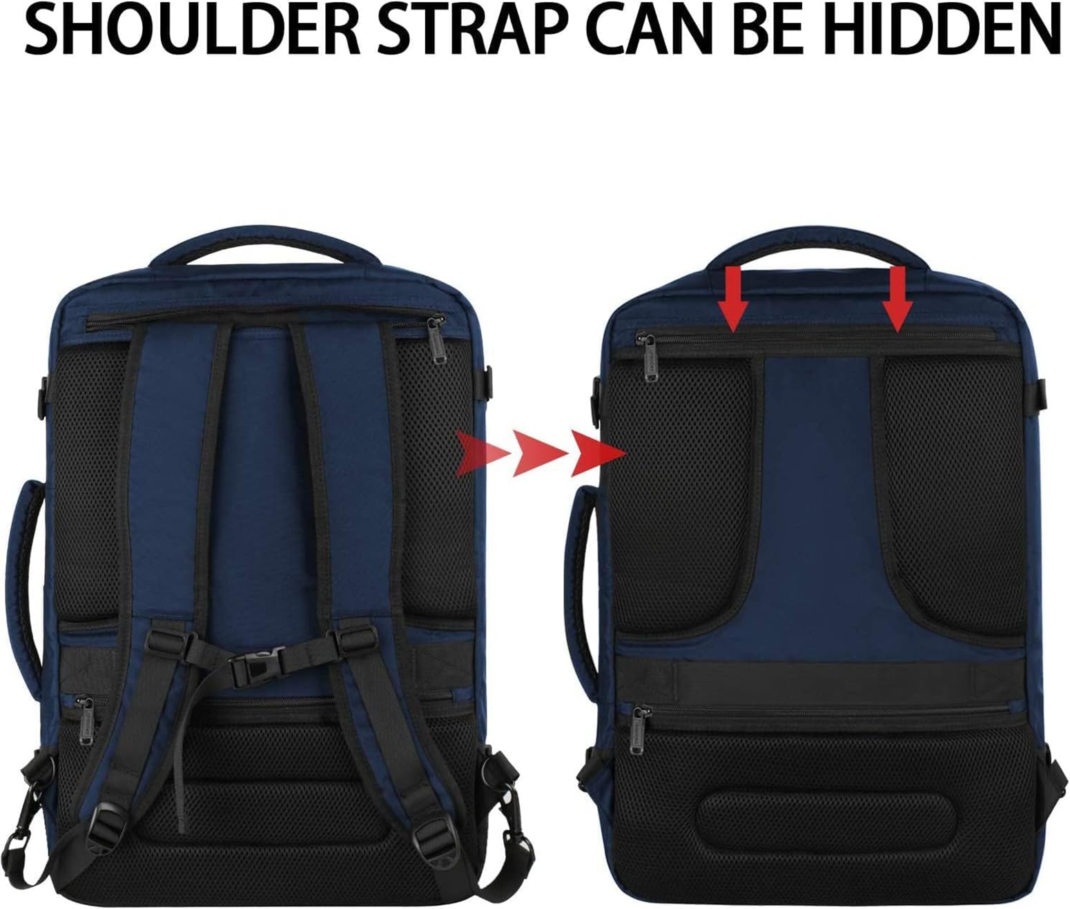 Vancropak Carry On Backpack 40L Expandable Travel Backpack Luggage Suitcase — Amazon image 4