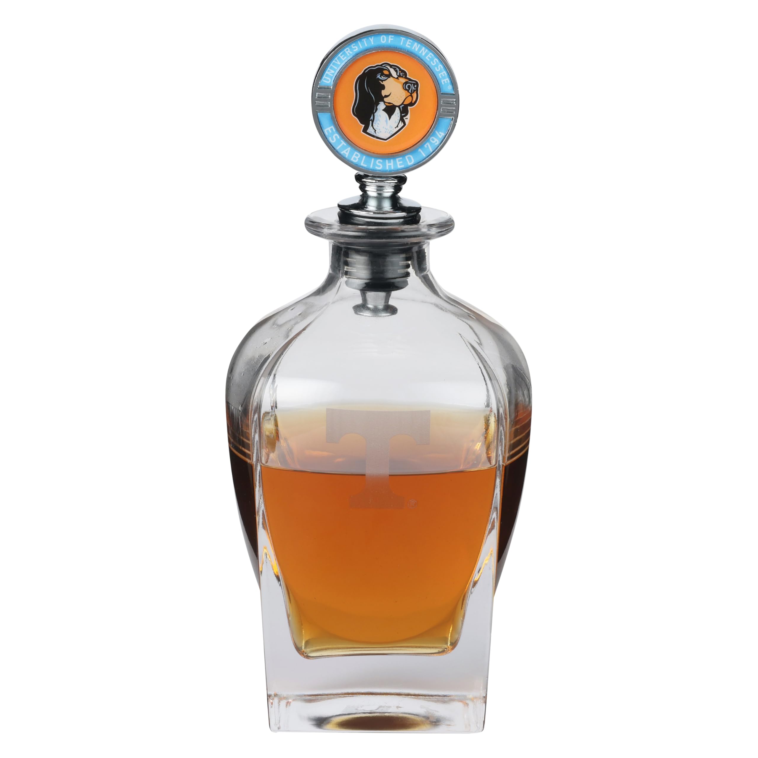 The Memory Company | Licensed NCAA Decanter with Mascot Stopper