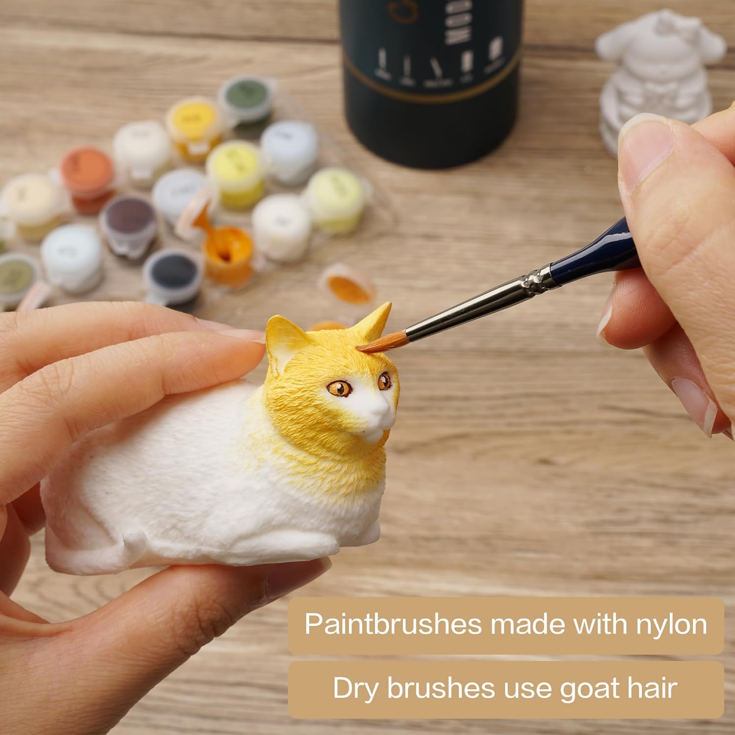 22-teiliges Miniatur-Pinsel-Set für Kunst – Modellpinsel für Acrylmalerei & Trockenpinsel Miniaturmalerei – 22 Pinsel für Kunstgeschenke & Acrylfarben Set, Aquarellpinsel für Künstler