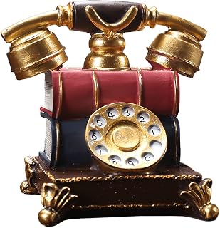 Antique Phone Props - Creative Retro Telephone Decor Model - Vintage Rotary Telephone Decor Statue - Home Office Decoration