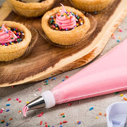 Miniatura 3 de Pastry Tek - Bolsa de plástico transparente para repostería, biodegradable, 20.9 x 9.8in, caja de 100 unidades