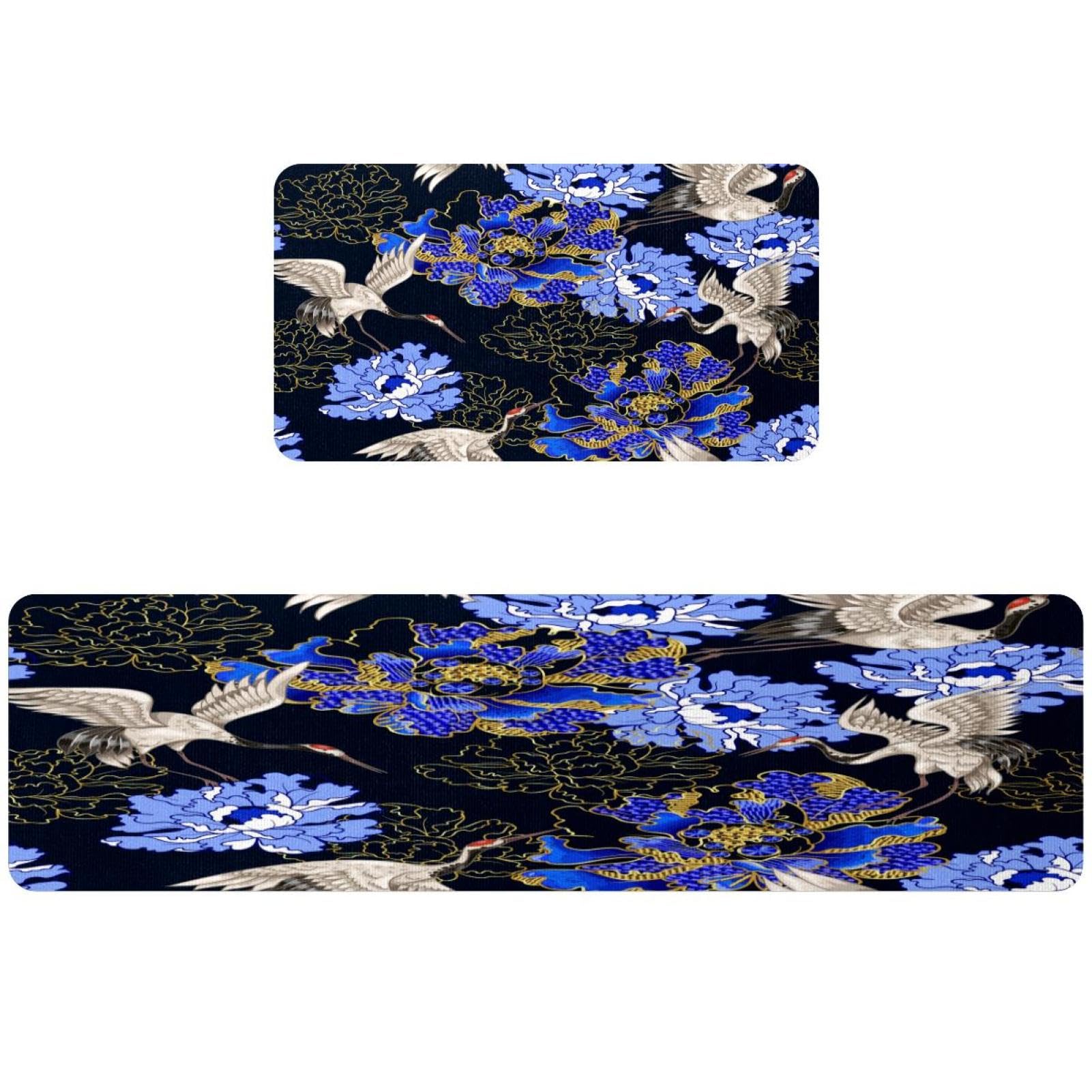 Alfombrillas de cocina bordadas ideales para pasillo y cuarto de lavado juego decorativo