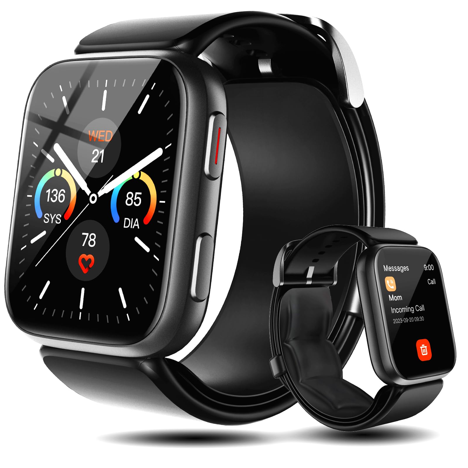 Photo 1 of BP Doctor Blood Pressure Smart Watch, 1.95'' Blood Pressure Smartwatch with Air Pump Cuff, Blood Pressure Sleep Monitor Sports Tracking for Android iOS Supports Data Sharing, Reminder Monitoring