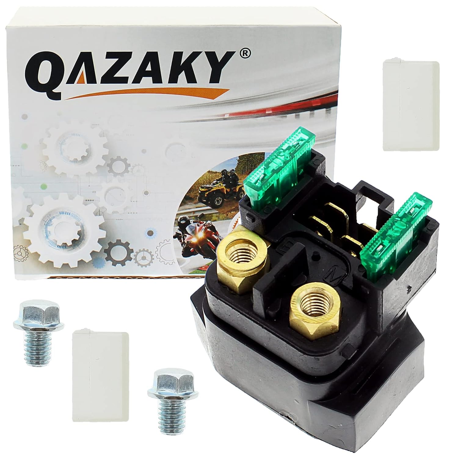 QAZAKY Starter Relay Solenoid Compatible for Yamaha YFM350 YFM400