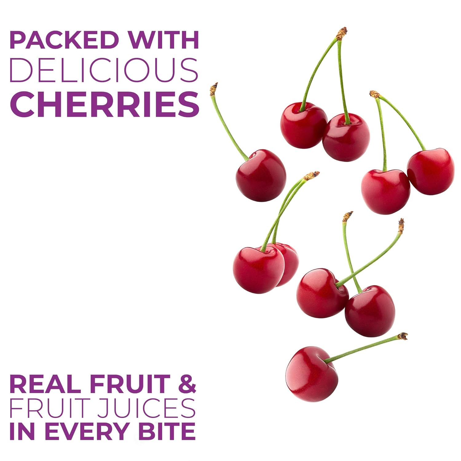 Betty Lou's Fruit Bars, Cherry Pack of 12, Gluten Free, Vegan, Non GMO, Deliciously Healthy Snacks Made with All Natural Fruit Juice, Individually Wrapped, 2 oz. Each, 12 Bars