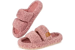 Exquisite Womens Fuzzy Open-toe Slippers For Your Comforting Moments