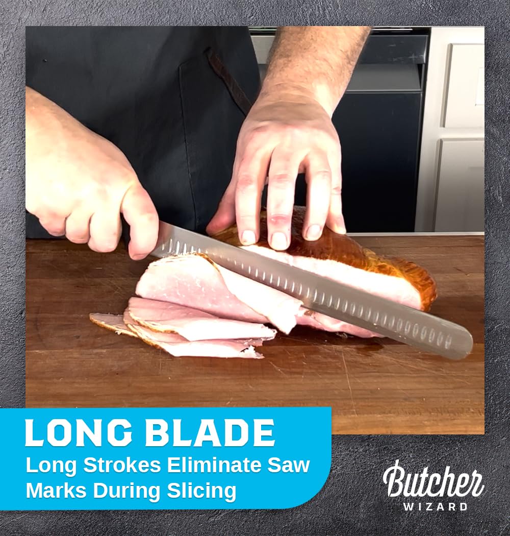 Slicing Knife 12" – Brisket and Carving Knife with Granton Edge for BBQ, Turkey, Ham, Prime Rib, and Precise Meat Cutting — Amazon image 5