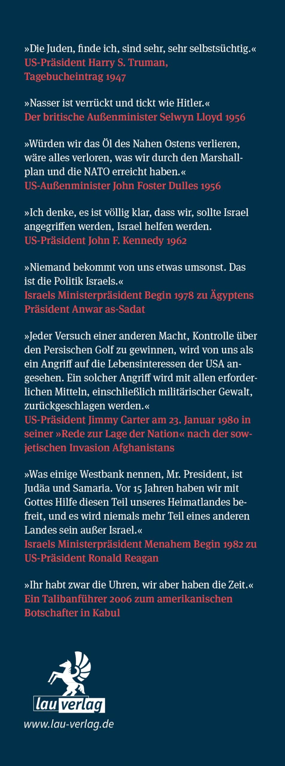 Die USA, Israel und der Nahe Osten: Von 1945 bis zur Gegenwart
