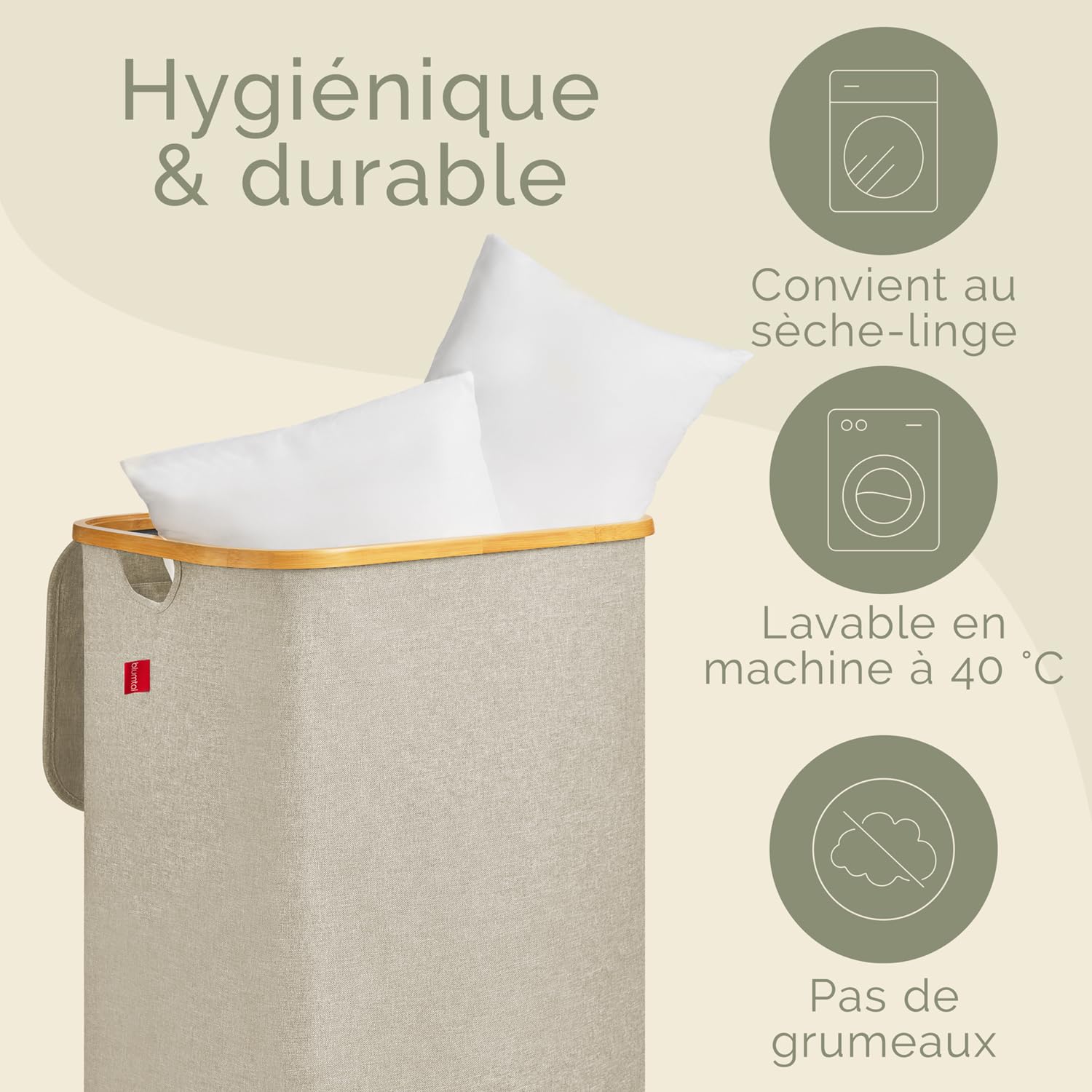 Blumtal Rembourrage Coussin 40x50cm Oreiller à recouvrir - Coussin écologique certifié Oeko-TEX 40x50 cm - Lavable - Lot de 6 - Oreiller Moelleux