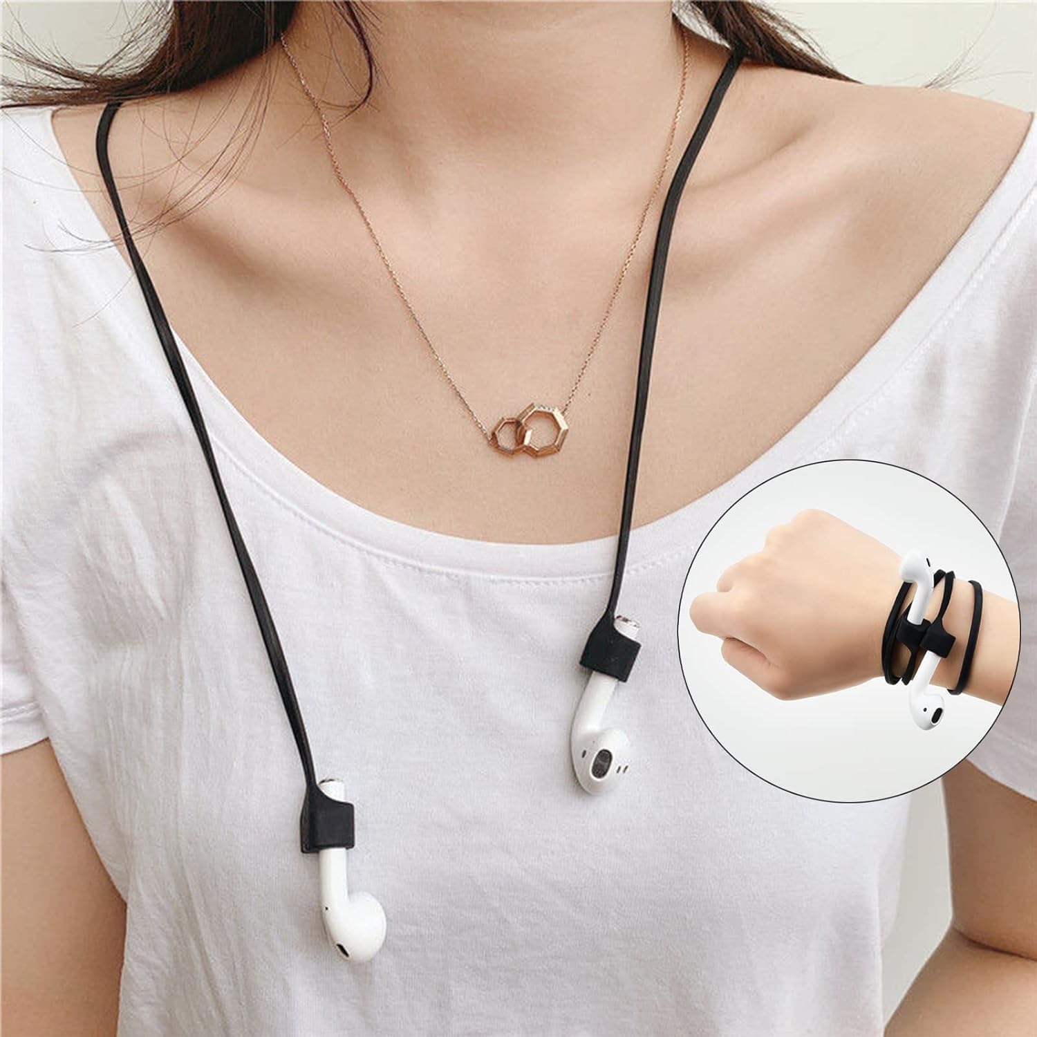 Cordino Per AirPods - 4 Pezzi In Silicone, Anti-Perda, Per AirPods Pro/3/2/1, Colorati