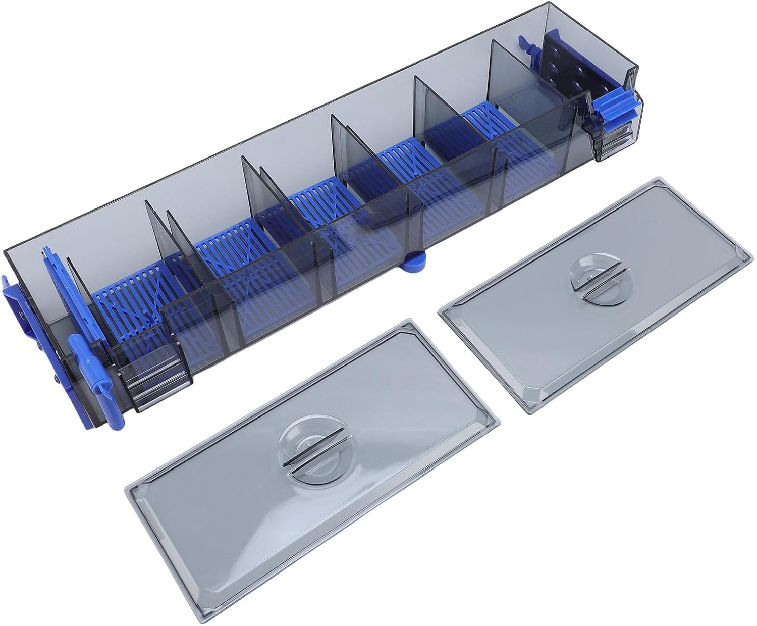 Hang on Back Aquarium Filter, with Multi Stage Filtration, Unique Waterfall Dripping Design, Fits 50-80cm Tanks, for 130L Fish Tanks (US Plug 110V)