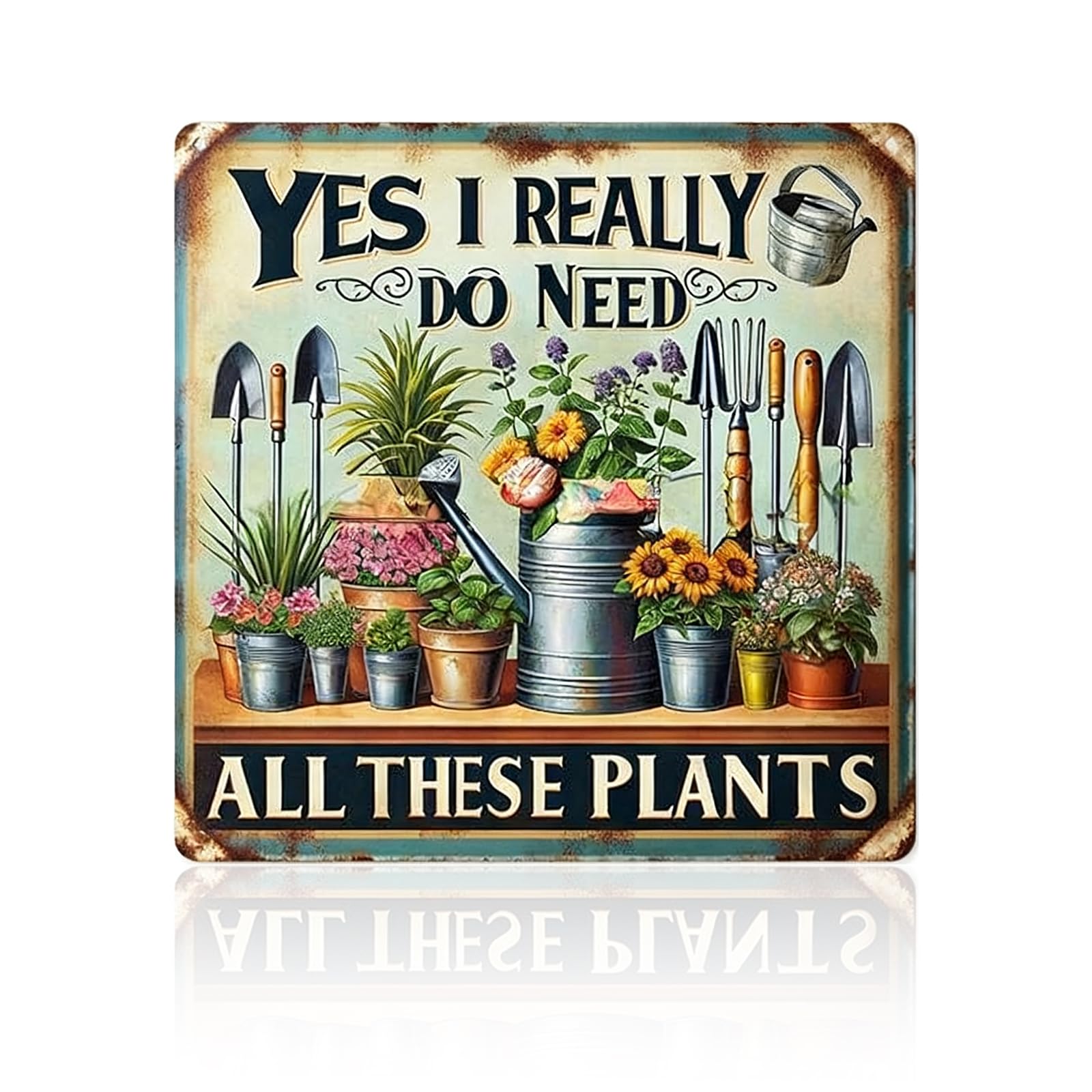 VGRDTW Garden Signs, Signs & Plaques, Garden Signs and Plaques for Outside, Wooden Rustic Home Decor Sign for Outdoor & Indoor Use, Natural Wood Wall Art for Patio, Yard & Farmhouse Décor