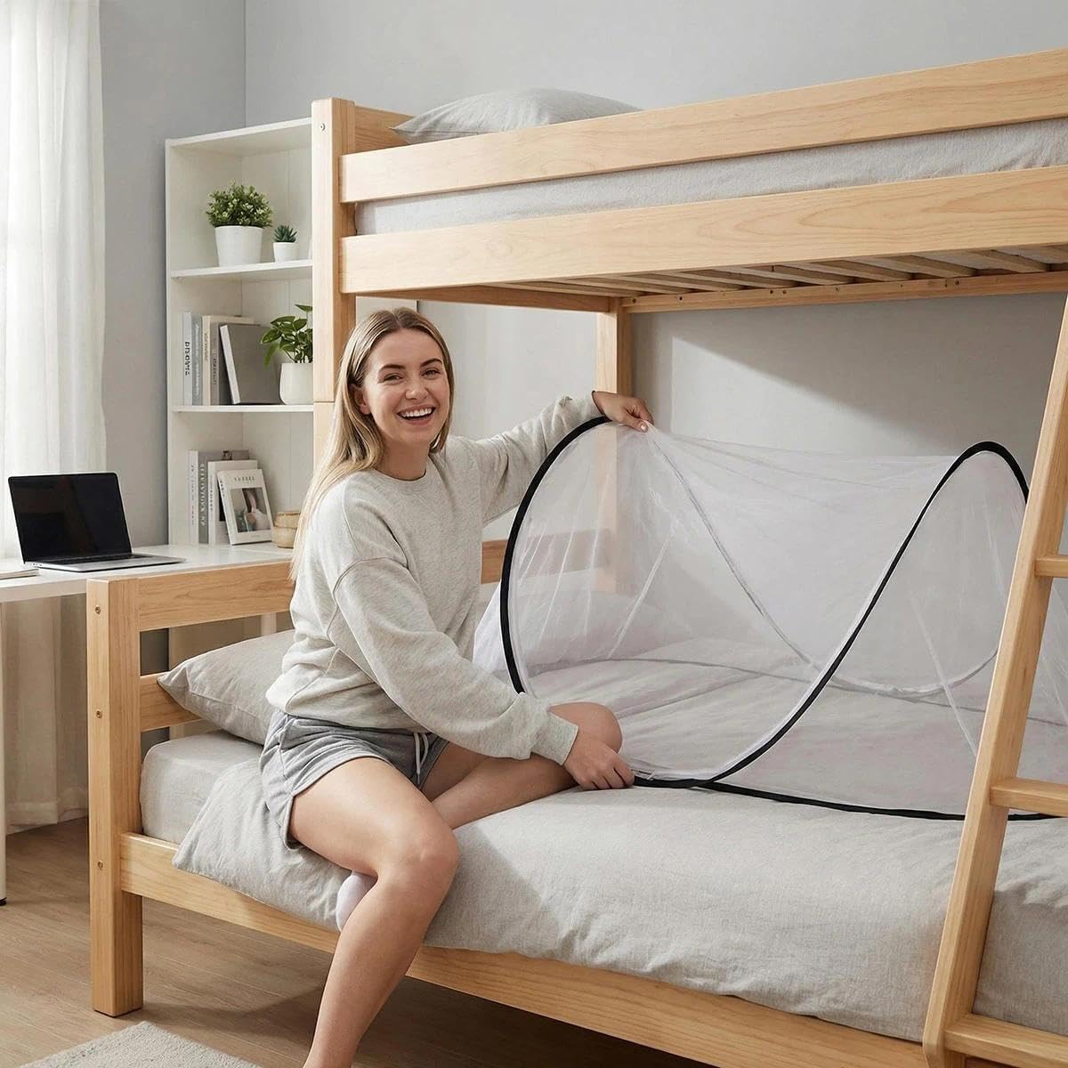 Mosquitera desplegable, 200 x 80 x 56 cm, plegable, mosquitera para viajes, tienda de campaña portátil, cama para casa, viajes, camping al aire libre