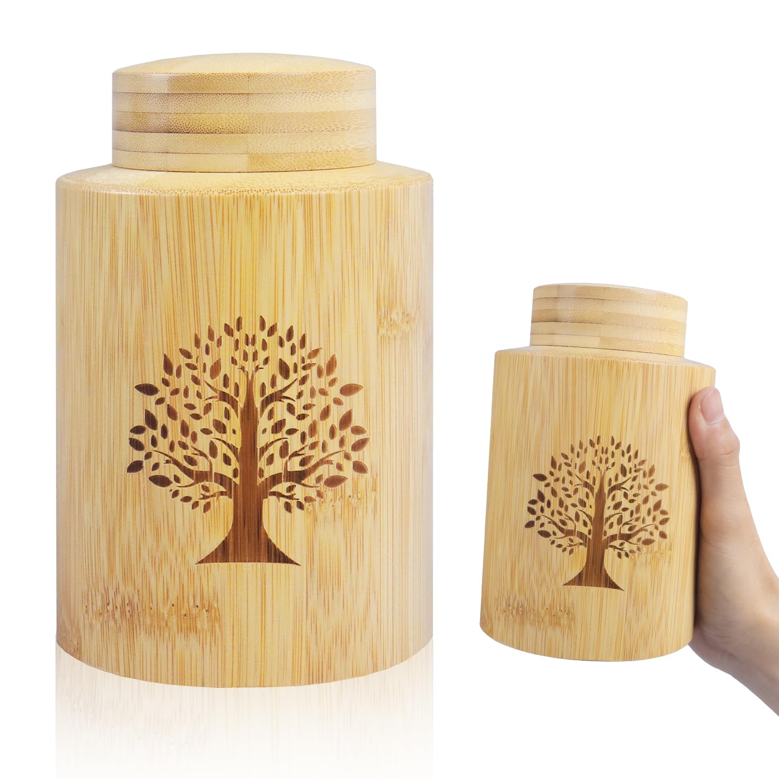Urna para cenizas, recuerdo de cenizas, urna de madera, recuerdo de tubo de urna pequeña para adultos, humanos, machos, hembras, mascotas, perros, gatos