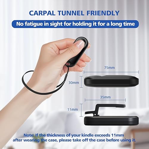 Vista 60 de [Compatible con fundas] Anillo girador de páginas con control remoto para Kindle Paperwhite Oasis Scribe Kobo eReaders, controles remotos de verde