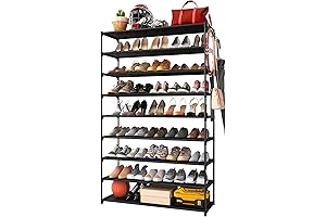 Kitsure 9-Tier Tall Shoe Rack For Closet