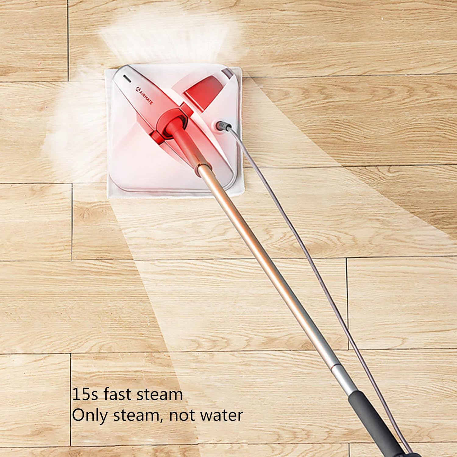Electric Steam Mop High Temperature Cleaner Washer And Polisher Carpet Floor 1200W Electric Mop Hard Floor Steam Cleaner for All Floors White